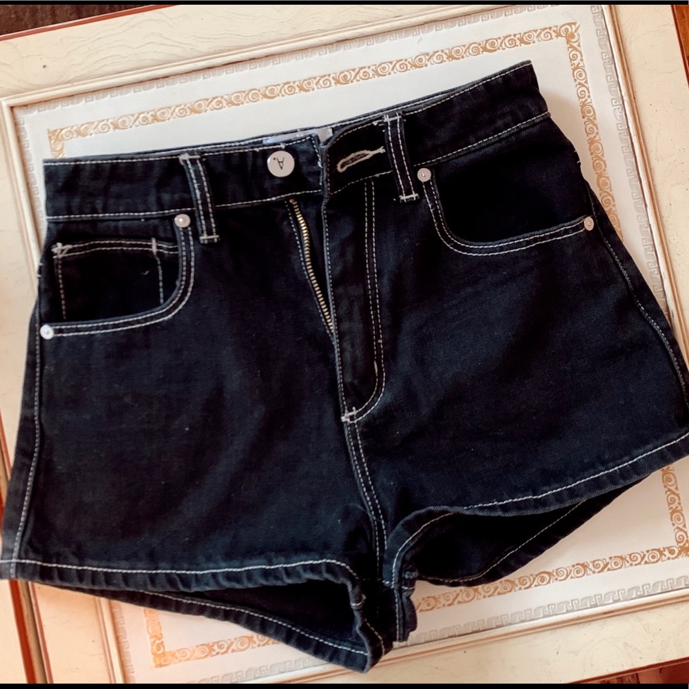 Black Abrand Jeans “high relaxed” denim short